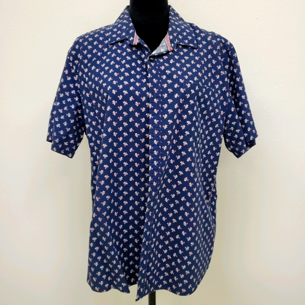 7 Diamonds Men Button Up Shirt